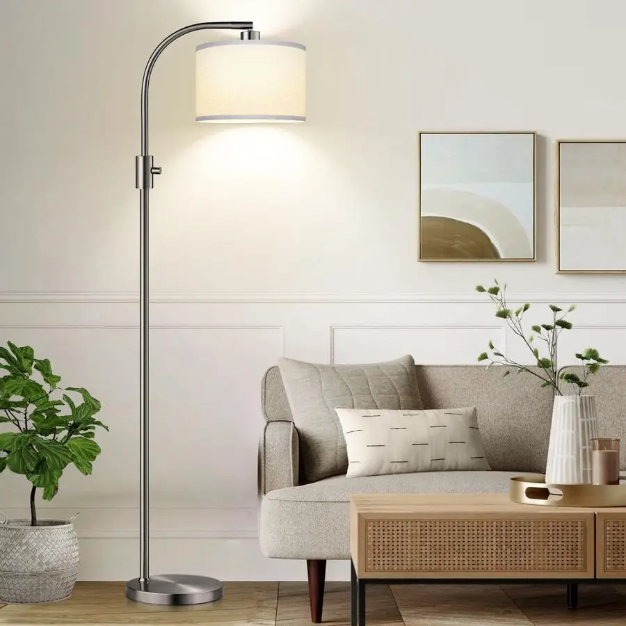 Dimmable Floor Lamp, 1200 Lumens LED Edison Bulb Included, Arc Floor Lamps for Living Room Modern Standing Lamp with Linen Shade
Dimmable Floor Lamp, 1200 Lumens LED Edison Bulb Included, Arc Floor Lamps for Living Room Modern Standing Lamp with Linen Shade