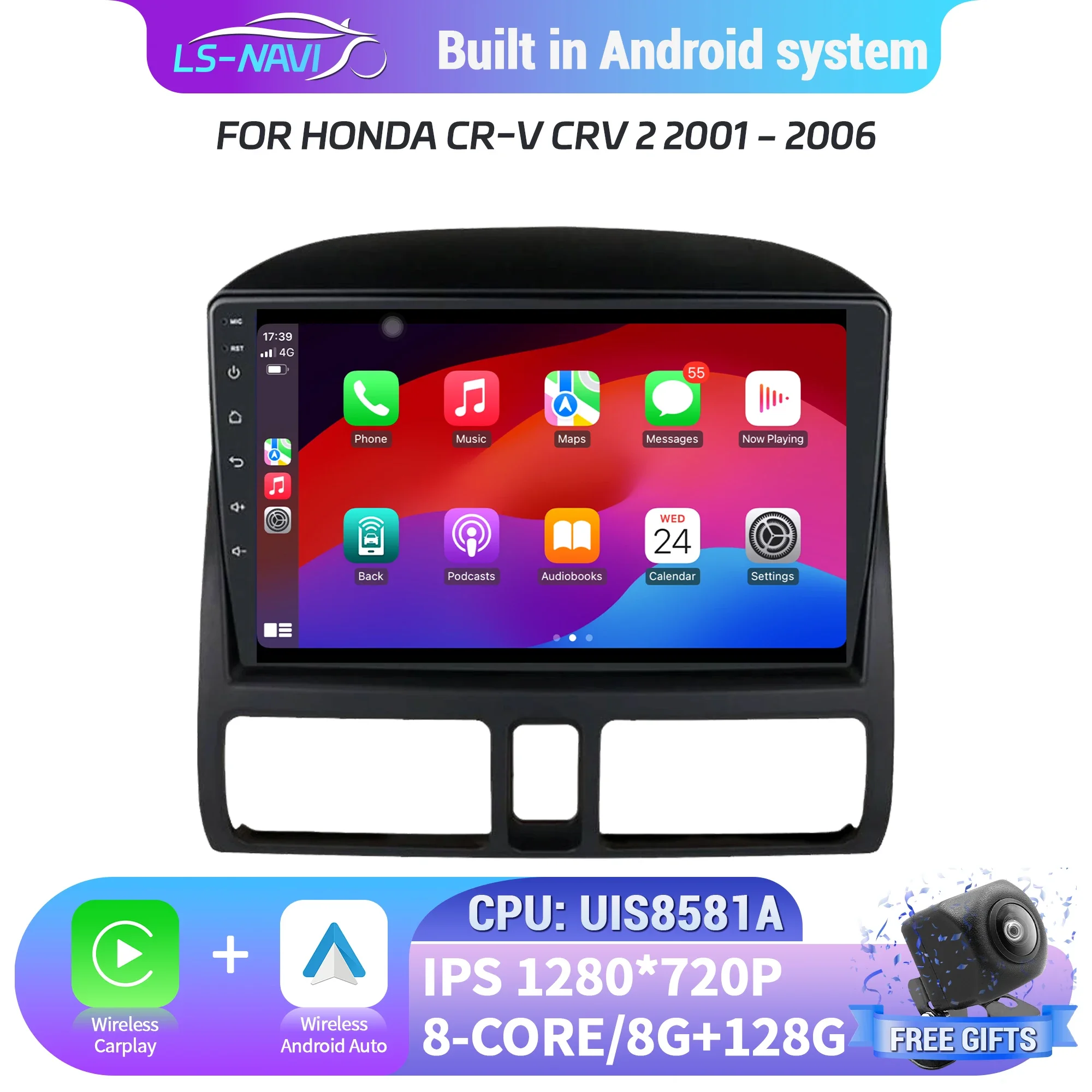 For Honda CR-V CRV 2 2001-2006 Car Radio Android Multimedia Navigation 4G GPS Wireless CBT arplay Touch Head Unit Screen Stereo
For Honda CR-V CRV 2 2001-2006 Car Radio Android Multimedia Navigation 4G GPS Wireless CBT arplay Touch Head Unit Screen Stereo