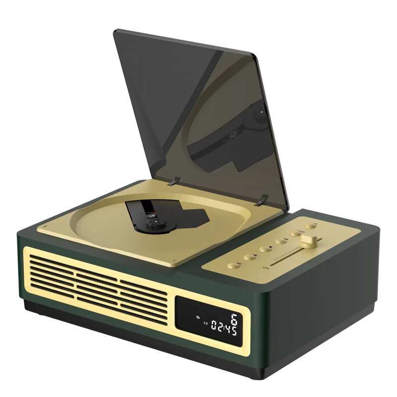 Ретро CD-плеер с FM-двусторонней Bluetooth-аудиофильский аудиоплеер со встроенным альбомом
Ретро CD-плеер с FM-двусторонней Bluetooth-аудиофильский аудиоплеер со встроенным альбомом