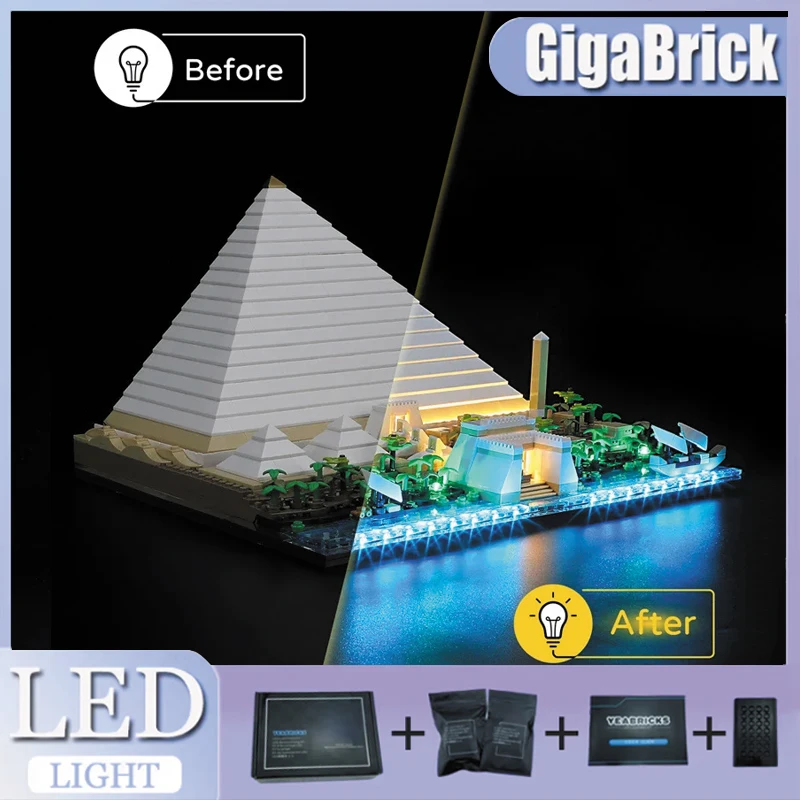 Новый комплект светодиодных фонарей для LEGO 21058. Великая пирамида Гизы (только светодиодный светильник, модель без блоков)
Новый комплект светодиодных фонарей для LEGO 21058. Великая пирамида Гизы (только светодиодный светильник, модель без блоков)