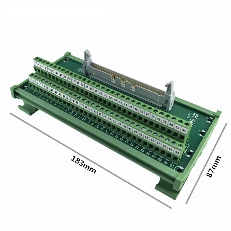 IDC64P Клеммная колодка типа C с 64-контактным корпусом для промышленной автоматизации и управления
IDC64P Клеммная колодка типа C с 64-контактным корпусом для промышленной автоматизации и управления