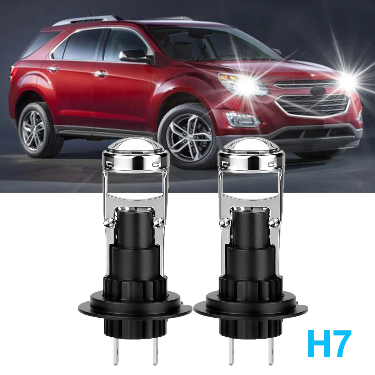 Mini LED Projector Lens H7 Led Car Headlight Bulbs Canbus 30000LM High Low Beam Mini Lamp 12V 6000K White
Mini LED Projector Lens H7 Led Car Headlight Bulbs Canbus 30000LM High Low Beam Mini Lamp 12V 6000K White