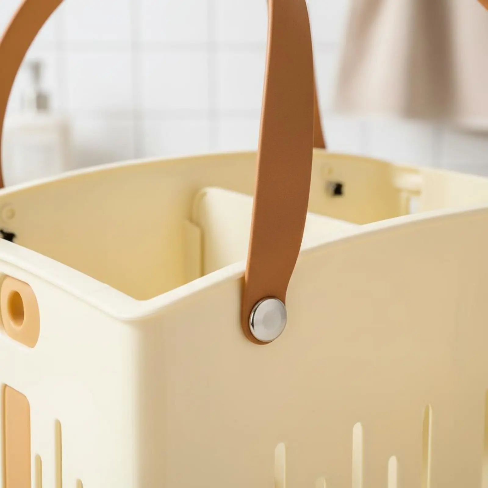 Plastic Shower Basket with Handles Versatile Portable Bathroom Organizer Tote Divided Organizer Basket for Waterside
Plastic Shower Basket with Handles Versatile Portable Bathroom Organizer Tote Divided Organizer Basket for Waterside