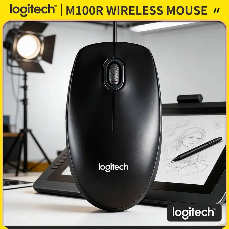 Проводная USB-мышь Logitech M100R, 1000 DPI, эргономичная форма, универсальный захват для ПК, Mac, Linux, ноутбуков, настольных компьютеров, офиса и дома
Проводная USB-мышь Logitech M100R, 1000 DPI, эргономичная форма, универсальный захват для ПК, Mac, Linux, ноутбуков, настольных компьютеров, офиса и дома