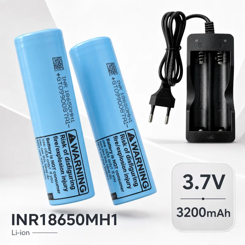Rechargeable Li-ion Battery INR18650-MH1 18650 3200mAh 3.7V 10A High Capacity Power Cell With Charger for Device DIY Repair
Rechargeable Li-ion Battery INR18650-MH1 18650 3200mAh 3.7V 10A High Capacity Power Cell With Charger for Device DIY Repair