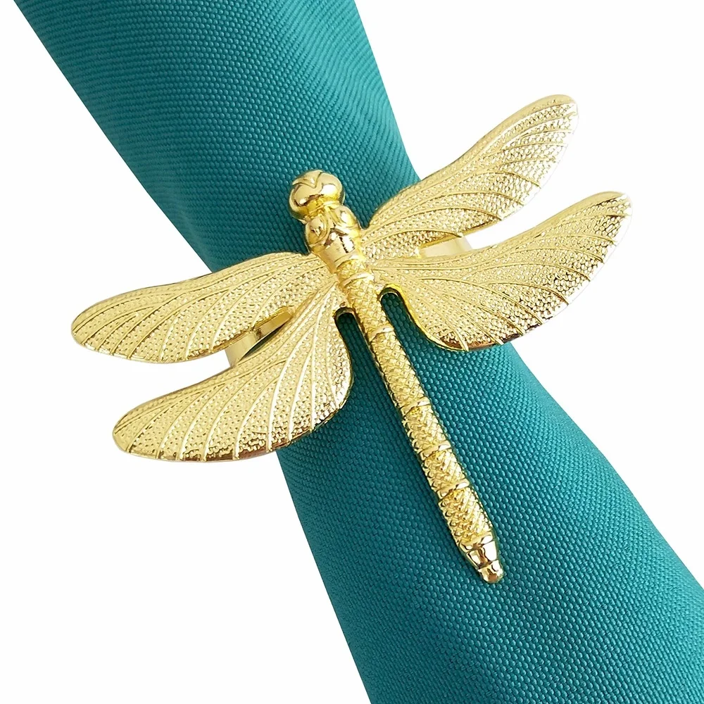 Dragonfly Napkin Rings Set Of 6 Pieces Gold Silver Metal Zinc Alloy For Wedding New Year Christmas Holiday Hotel Dinner Party
Dragonfly Napkin Rings Set Of 6 Pieces Gold Silver Metal Zinc Alloy For Wedding New Year Christmas Holiday Hotel Dinner Party