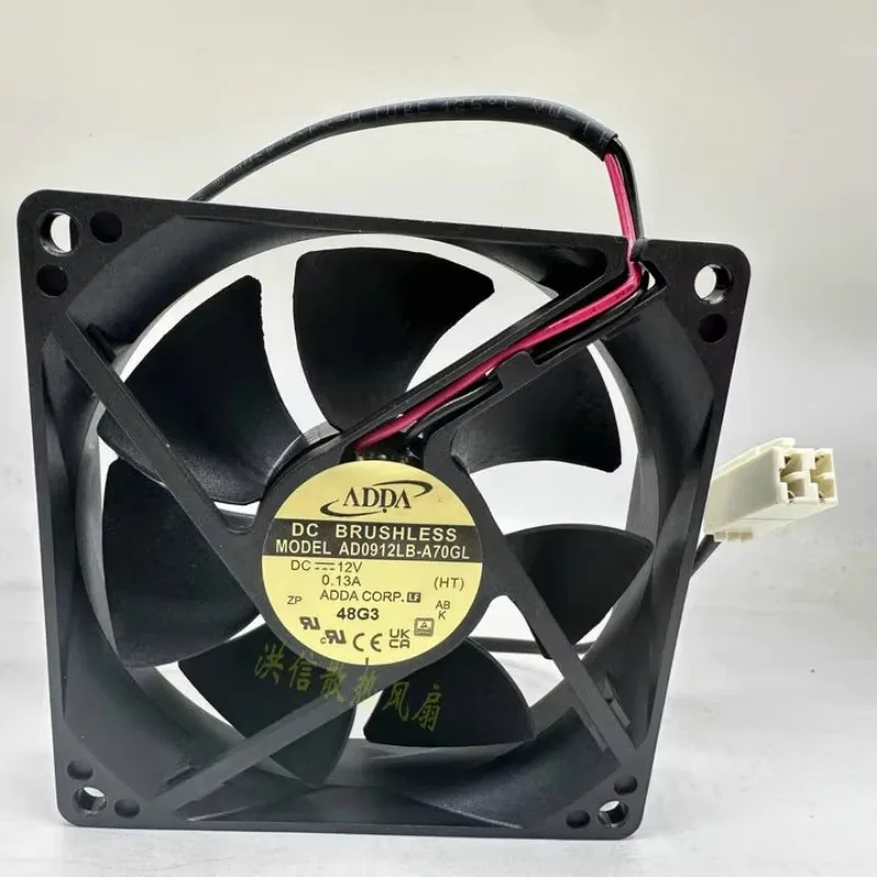 NEW CPU Fan For ADDA 9225 AD0912LB-A70GL 9025 12V 0.13A Chassis Cooling Fan 90X90X25mm
NEW CPU Fan For ADDA 9225 AD0912LB-A70GL 9025 12V 0.13A Chassis Cooling Fan 90X90X25mm