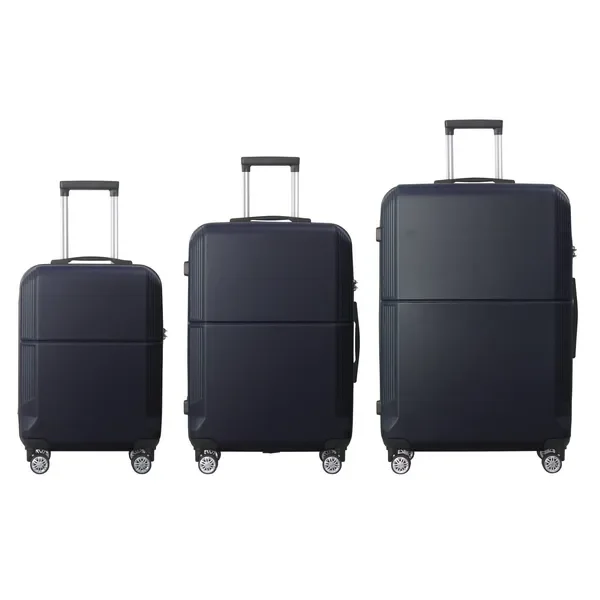 BLUE 3-Piece ABS Luggage Set (20', 24', 28') - Silent Spinner Wheels, TSA Lock, Multi-Position Handle
BLUE 3-Piece ABS Luggage Set (20', 24', 28') - Silent Spinner Wheels, TSA Lock, Multi-Position Handle
