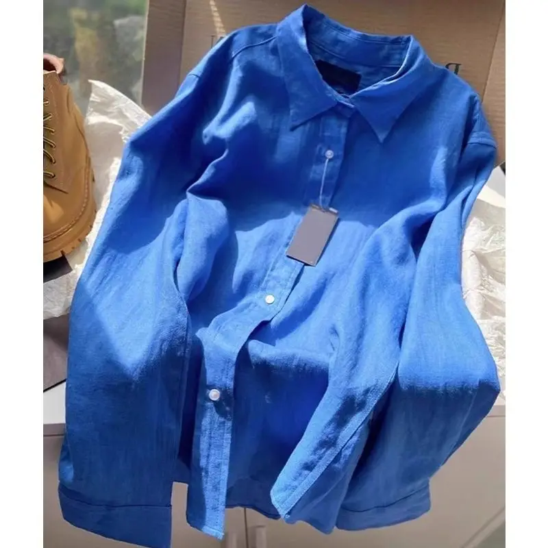 Blue Linen Loose Fit Long Sleeve Shirt Men's Summer Lightweight Sun Protection Open Cardigan Style Comfortable Breathable Shirt
Blue Linen Loose Fit Long Sleeve Shirt Men's Summer Lightweight Sun Protection Open Cardigan Style Comfortable Breathable Shirt