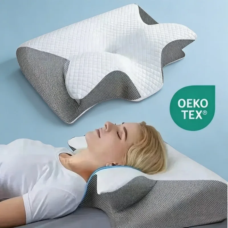 Full sleeping position ergonomic neck pillow, fit the body neck corner pillow, soft elastic support without shoulder pressure
Full sleeping position ergonomic neck pillow, fit the body neck corner pillow, soft elastic support without shoulder pressure