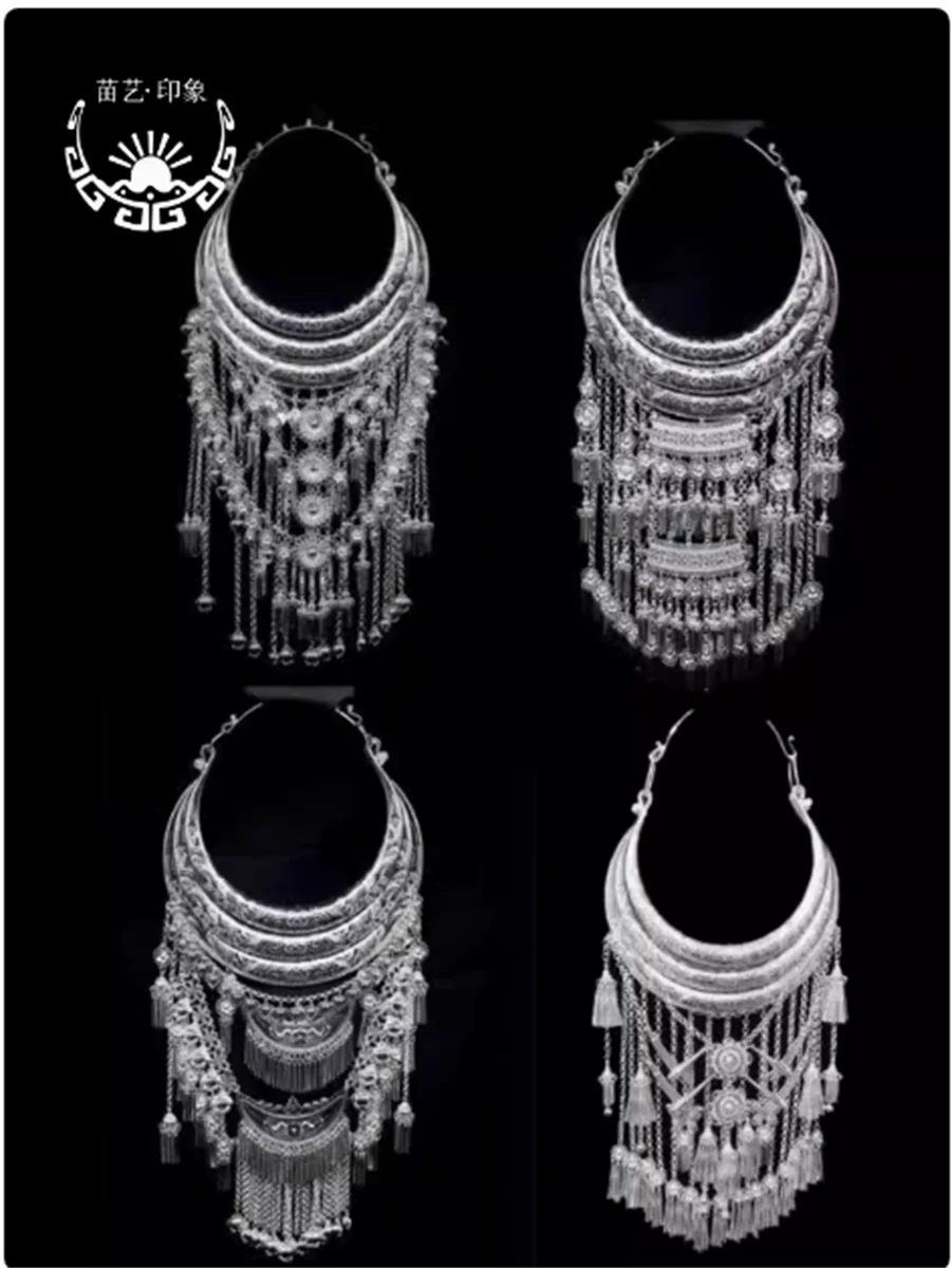 Ethnic style retro Miao silver large collar Miao silver characteristic collar Miao Dong dance jewelry women's necklace
Ethnic style retro Miao silver large collar Miao silver characteristic collar Miao Dong dance jewelry women's necklace