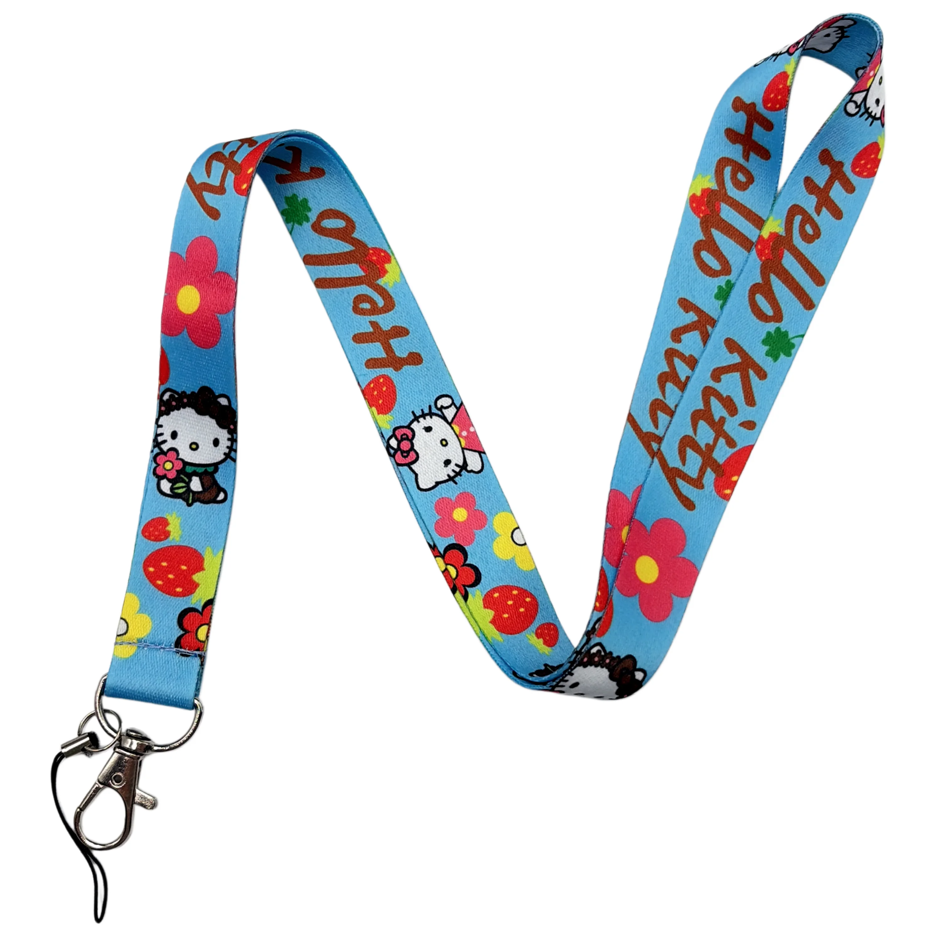 Sanrio Hello Kitty Cute Keychain ID Broch Hanging Rope Cartoon Cat Phone Neck Strap with Keyring Phone Accessories
Sanrio Hello Kitty Cute Keychain ID Broch Hanging Rope Cartoon Cat Phone Neck Strap with Keyring Phone Accessories