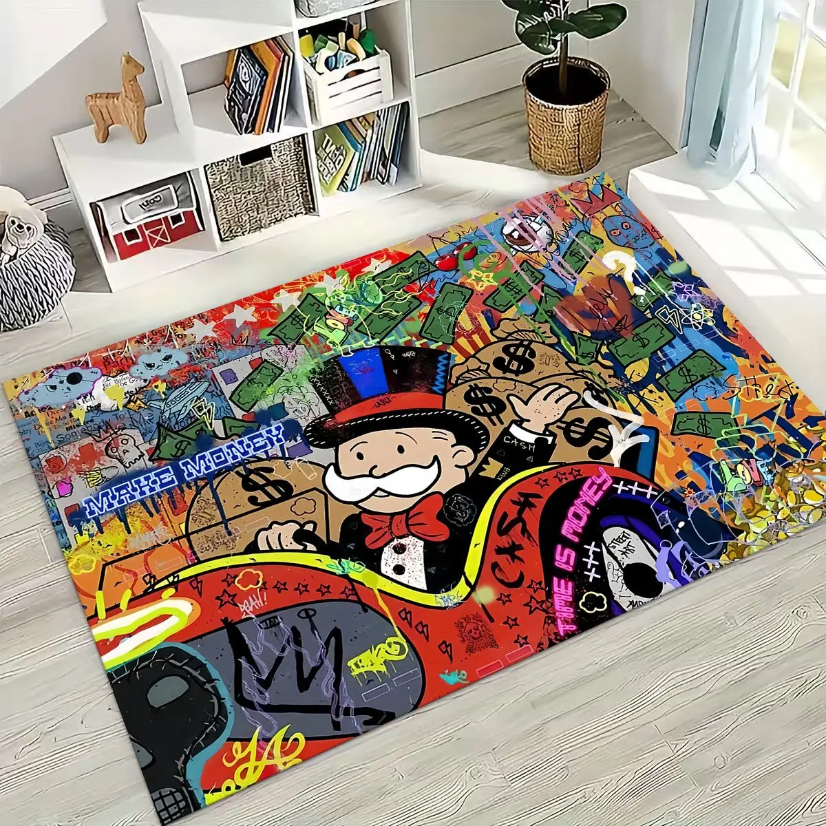 Rich Cartoon Monopoly Dollar Game Money Rug for Bedroom Living Room Sofa Home Doormat Decor,Large Kids Play Non-slip Floor Mat
Rich Cartoon Monopoly Dollar Game Money Rug for Bedroom Living Room Sofa Home Doormat Decor,Large Kids Play Non-slip Floor Mat