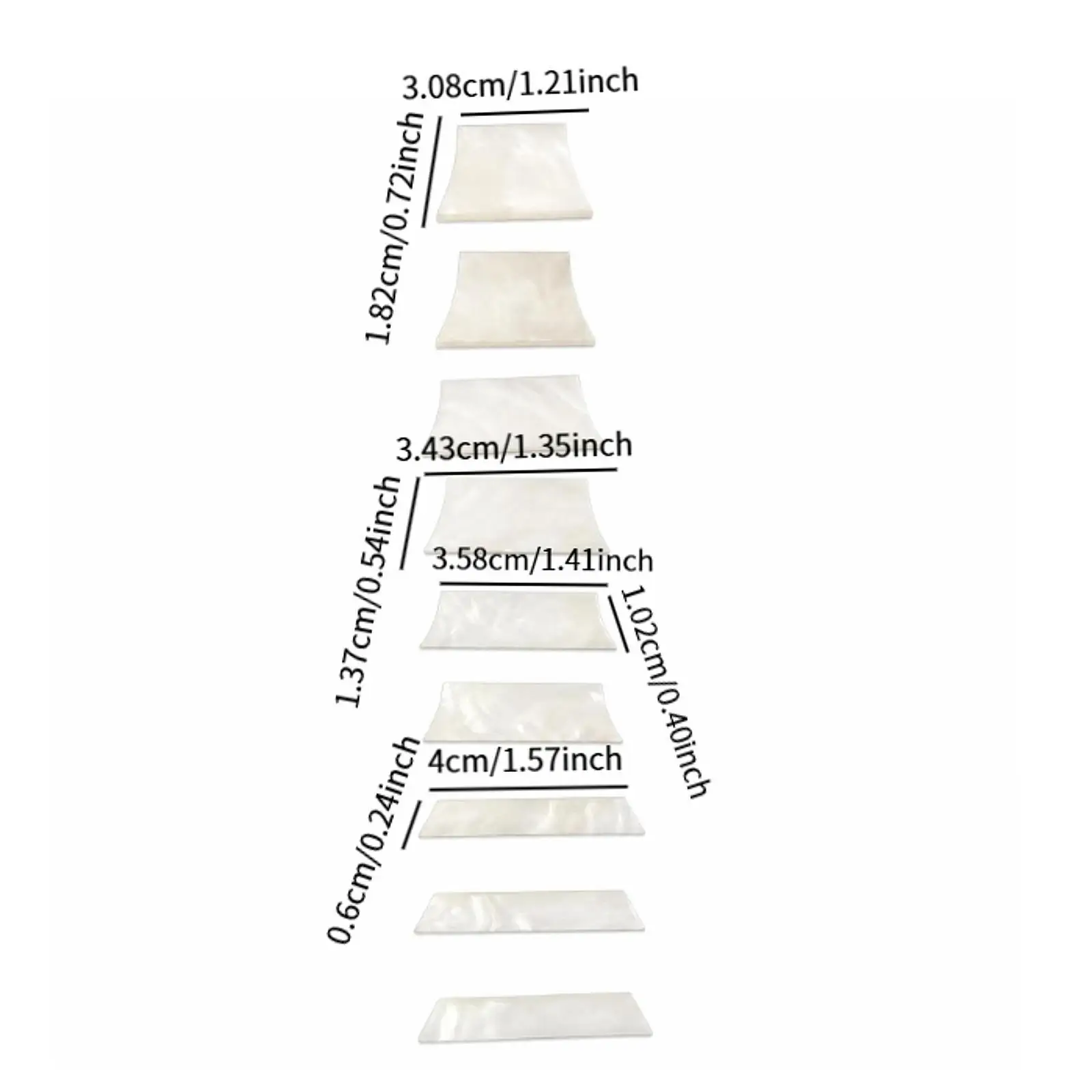 Decorative Guitar Fretboard Markers Acrylic White Pearl Trapezoid Sticker Inlay for Guitar Bass Ukulele DIY Musician Accessories
Decorative Guitar Fretboard Markers Acrylic White Pearl Trapezoid Sticker Inlay for Guitar Bass Ukulele DIY Musician Accessories