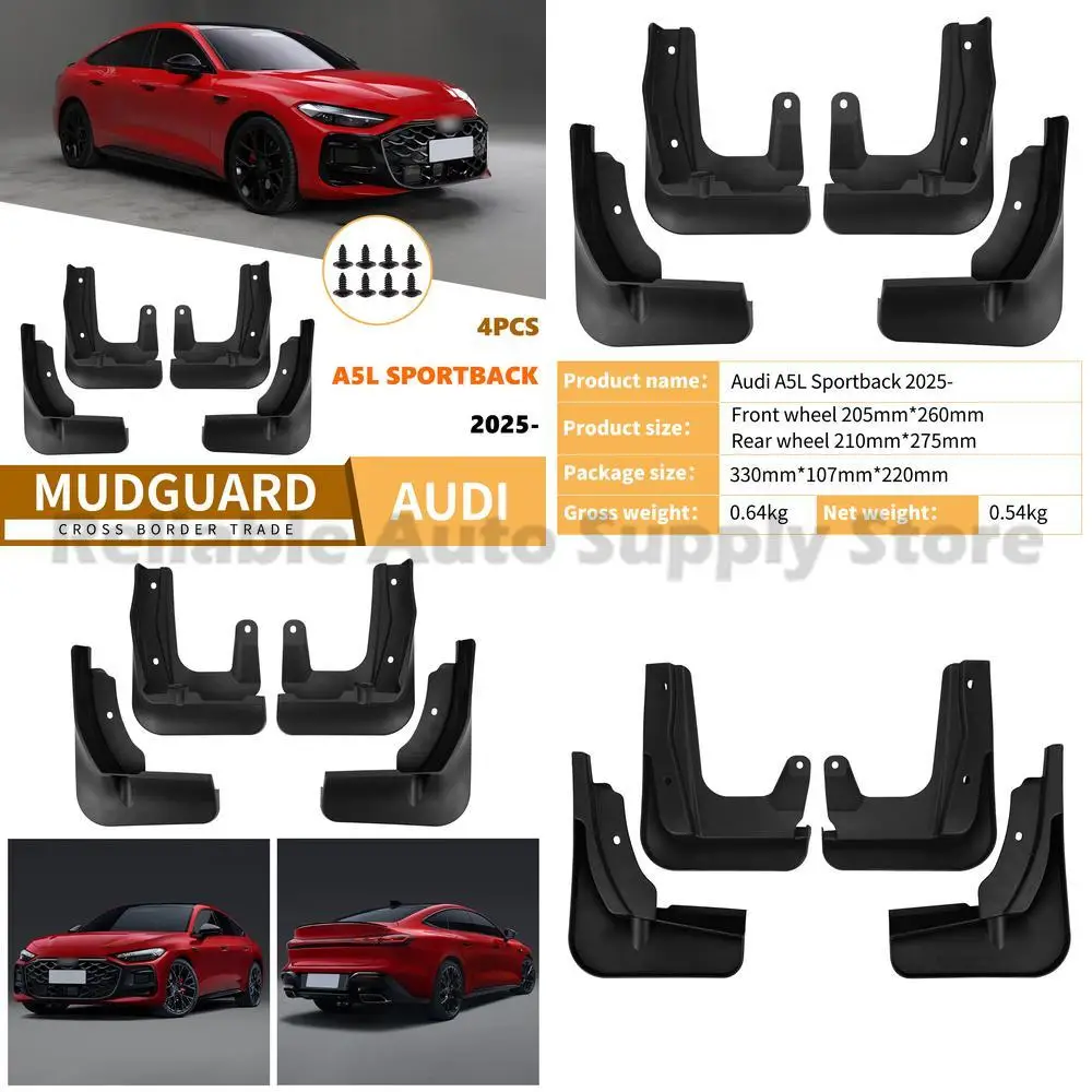 For Audi A5L Sportback 2025 Mud Flaps Fender Liners Premium Quality Durable Protection Top Selling Car Accessories
For Audi A5L Sportback 2025 Mud Flaps Fender Liners Premium Quality Durable Protection Top Selling Car Accessories
