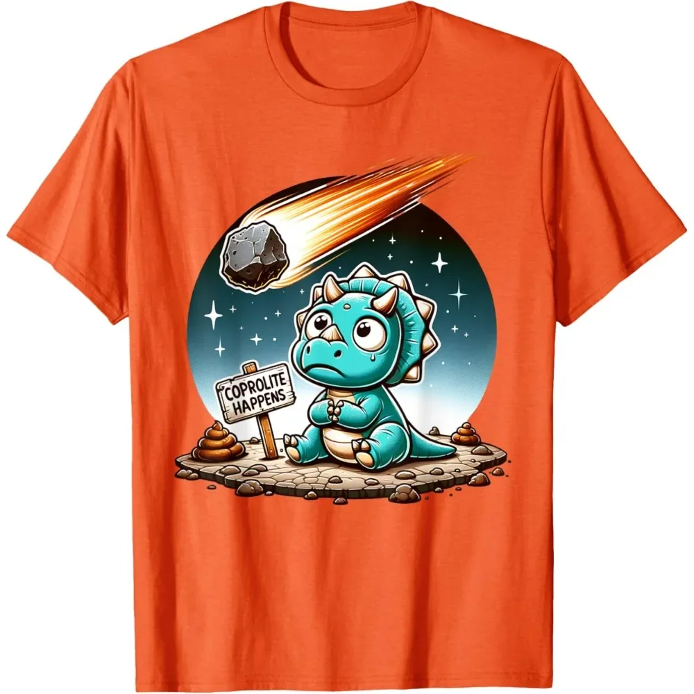 Coprolite Happens Dinosaur Meteor Funny Graphic Tee Men's Casual Cotton T-Shirt
Coprolite Happens Dinosaur Meteor Funny Graphic Tee Men's Casual Cotton T-Shirt