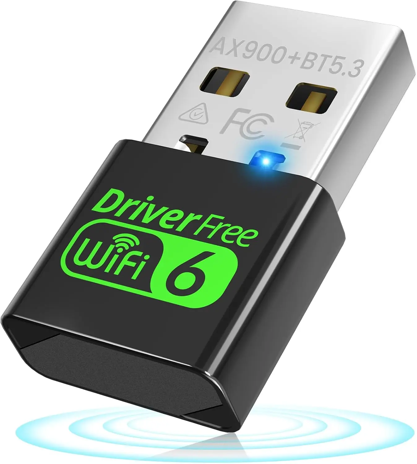 USB WiFi 6 Adapter 900Mbps Dual Band 2.4/5GHz Bluetooth 5.3 Nano Plug & Play for Windows 10/11
USB WiFi 6 Adapter 900Mbps Dual Band 2.4/5GHz Bluetooth 5.3 Nano Plug & Play for Windows 10/11