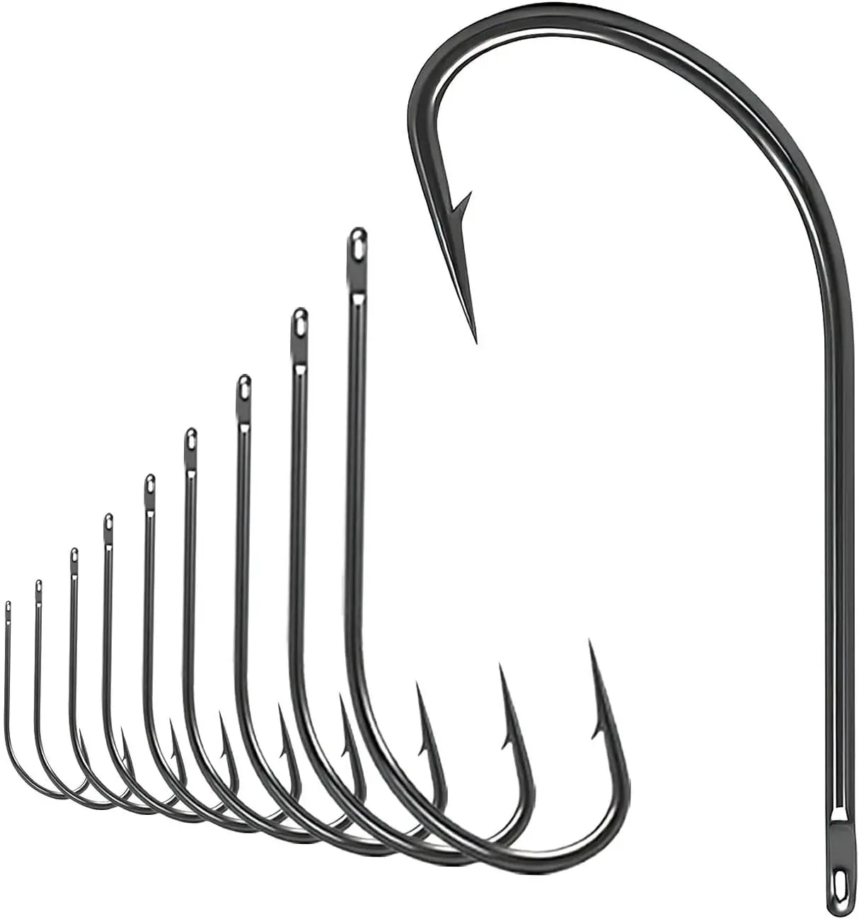 50Pcs High Carbon Steel Fishing Hooks - Corrosion Resistant Long Shank Catfish Hooks for Saltwater & Freshwater
50Pcs High Carbon Steel Fishing Hooks - Corrosion Resistant Long Shank Catfish Hooks for Saltwater & Freshwater