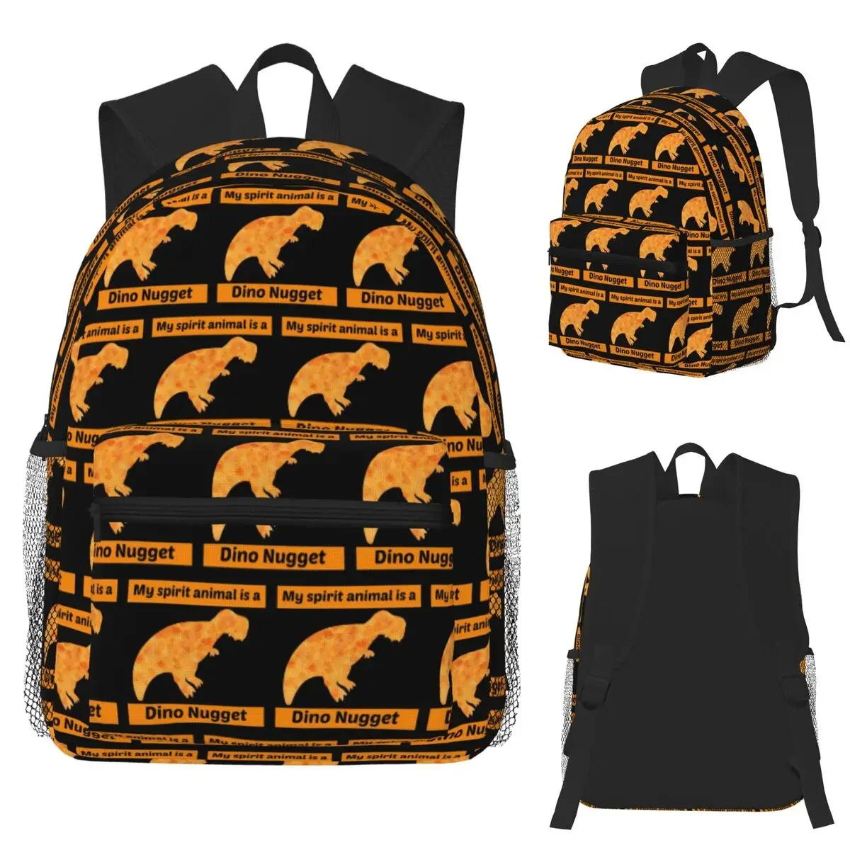Chicken Nugget Fast Food Dinosaur Dino Student Backpack School Bag Hiking Travel Daypack for Boys Girls Bookbag Shoulder Bags
Chicken Nugget Fast Food Dinosaur Dino Student Backpack School Bag Hiking Travel Daypack for Boys Girls Bookbag Shoulder Bags