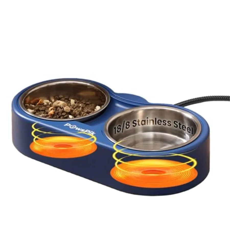 Heated Water Bowl for Cats 18/8 Stainless Steel Heated Pet Bowl Outdoor Cat Bowl in Winter Blue 3 Cups
Heated Water Bowl for Cats 18/8 Stainless Steel Heated Pet Bowl Outdoor Cat Bowl in Winter Blue 3 Cups