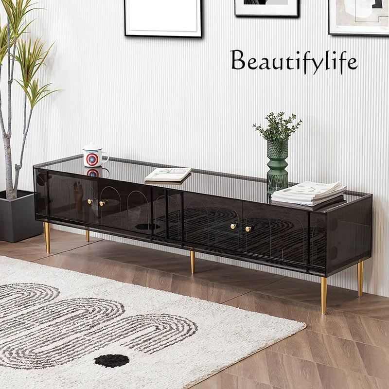 Gray square light luxury acrylic TV cabinet household modern simple living room storage living room small apartment
Gray square light luxury acrylic TV cabinet household modern simple living room storage living room small apartment