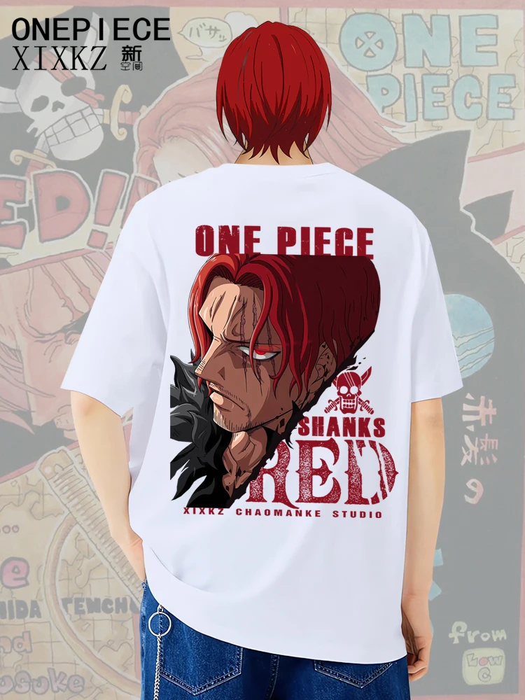 Новая модная брендовая анимационная футболка ONE PIECE RED Red-haired Singer Big Movie Theater Version из чистого хлопка с короткими рукавами для мужчин и женщин
Новая модная брендовая анимационная футболка ONE PIECE RED Red-haired Singer Big Movie Theater Version из чистого хлопка с короткими рукавами для мужчин и женщин