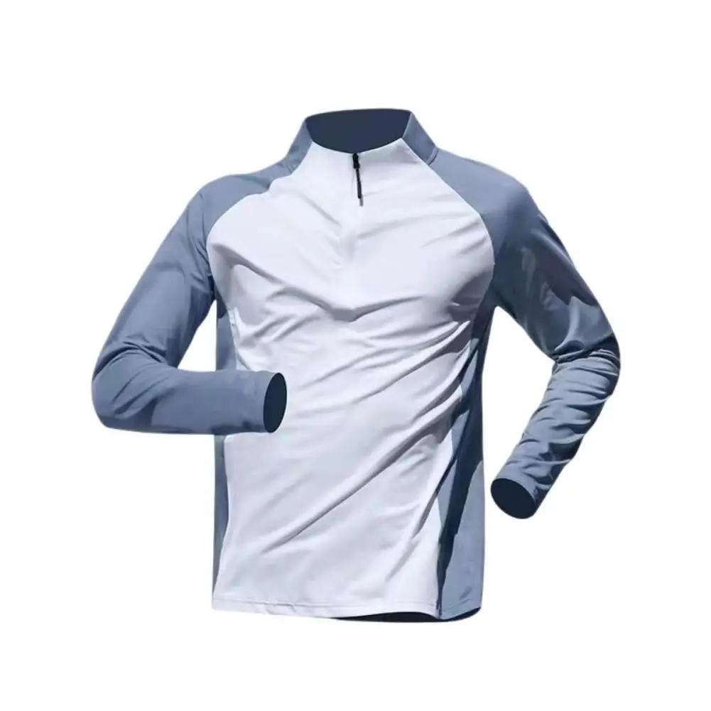 Fitness Training Clothing Men's Half Zipper Stand Collar Sports T-shirt with Long Sleeves for Running Fitness Training
Fitness Training Clothing Men's Half Zipper Stand Collar Sports T-shirt with Long Sleeves for Running Fitness Training