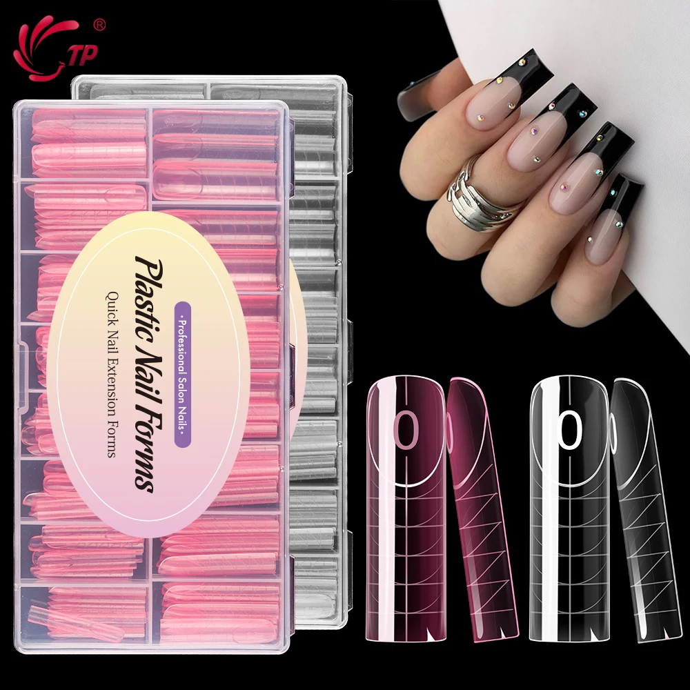 TP 140pcs New Square Nail Dual Forms with Rim Inside Full Cover Extension Quick Building Gel Mold Acrylic Nail System Top Forms
TP 140pcs New Square Nail Dual Forms with Rim Inside Full Cover Extension Quick Building Gel Mold Acrylic Nail System Top Forms