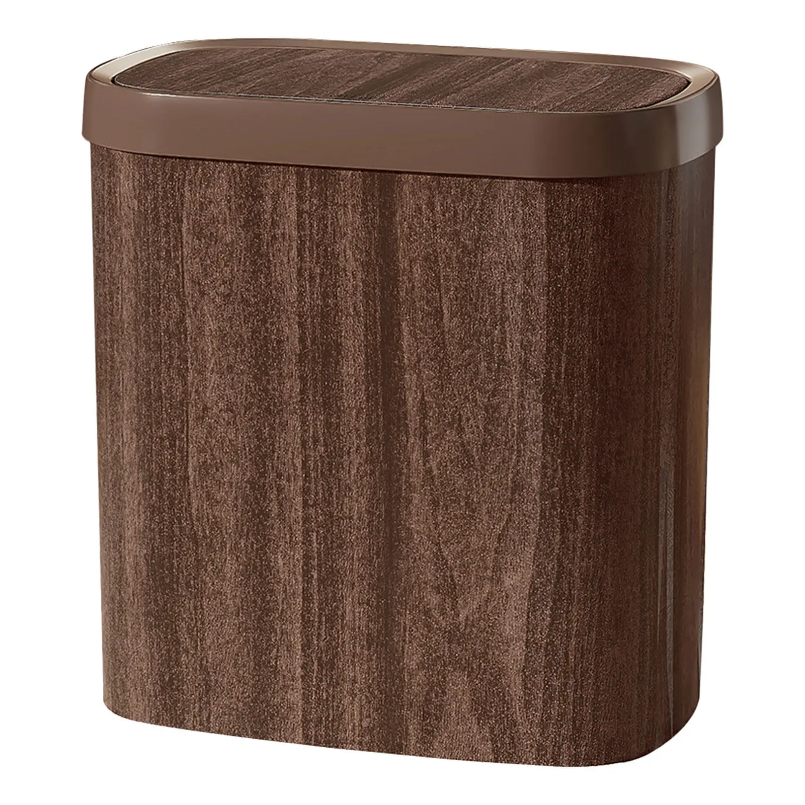 12L Vintage Wood Grain Trashcan Bedroom Lidded Waste Basket Press Lid Kitchen Bathroom Office Dorm Slim Trash Bin
12L Vintage Wood Grain Trashcan Bedroom Lidded Waste Basket Press Lid Kitchen Bathroom Office Dorm Slim Trash Bin