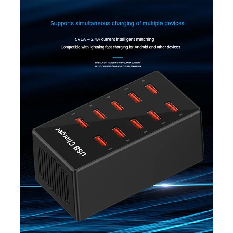 Delicate Texture-10 Port USB Charger Desktop USB Wall Charger USB Charging Station For Smartphones And Other USB Charging Device
Delicate Texture-10 Port USB Charger Desktop USB Wall Charger USB Charging Station For Smartphones And Other USB Charging Device