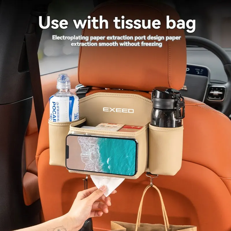 Car Suede Back Seat Organizer Multifunctional Car Back Pocket Storage Bag with Phone Holder Storage box For Chery Exeed Car
Car Suede Back Seat Organizer Multifunctional Car Back Pocket Storage Bag with Phone Holder Storage box For Chery Exeed Car
