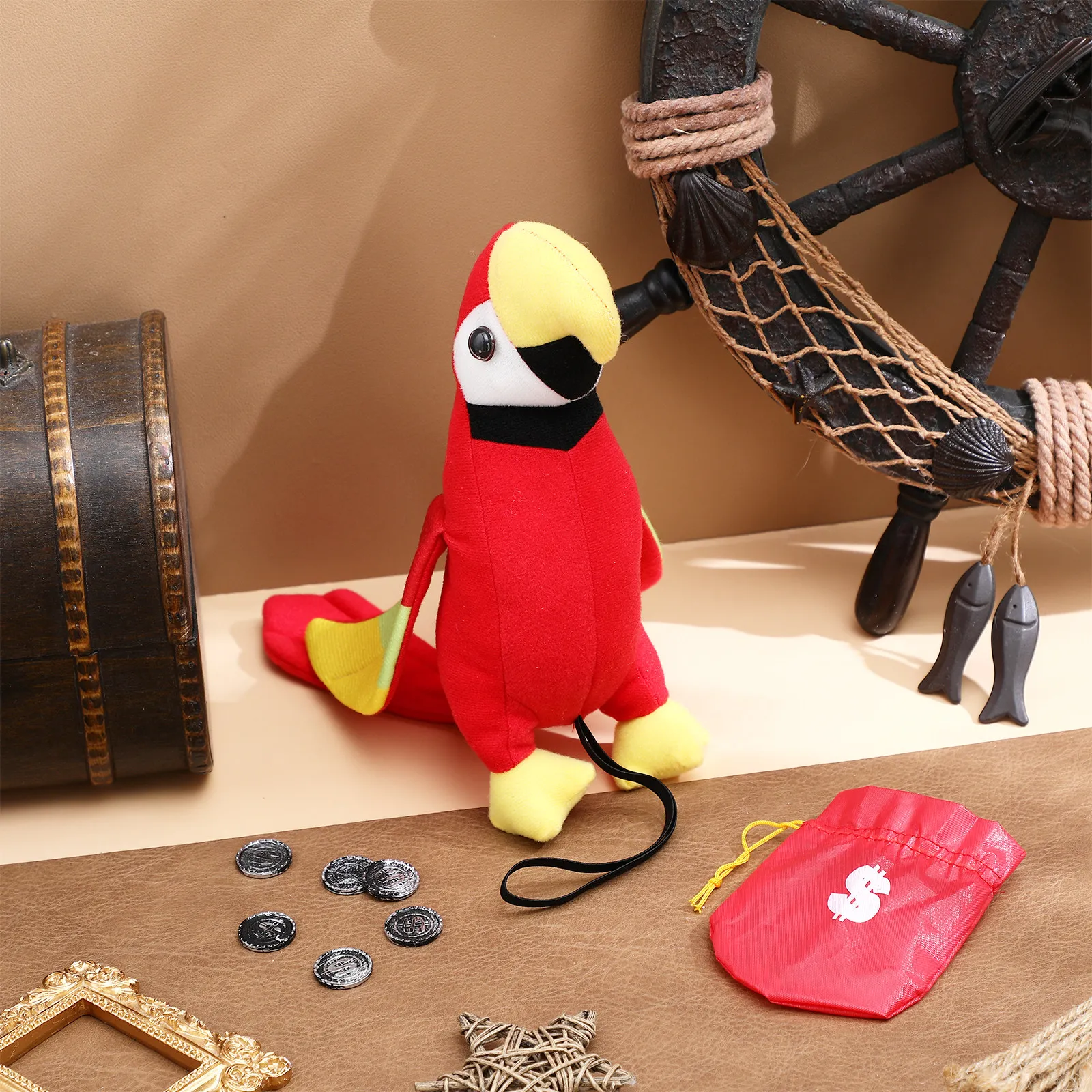 1Set Pirate Costume Accessory Parrot Soft Cartoon Hanging Shoulder Prop for Cosplay Pirate Party Decoration
1Set Pirate Costume Accessory Parrot Soft Cartoon Hanging Shoulder Prop for Cosplay Pirate Party Decoration