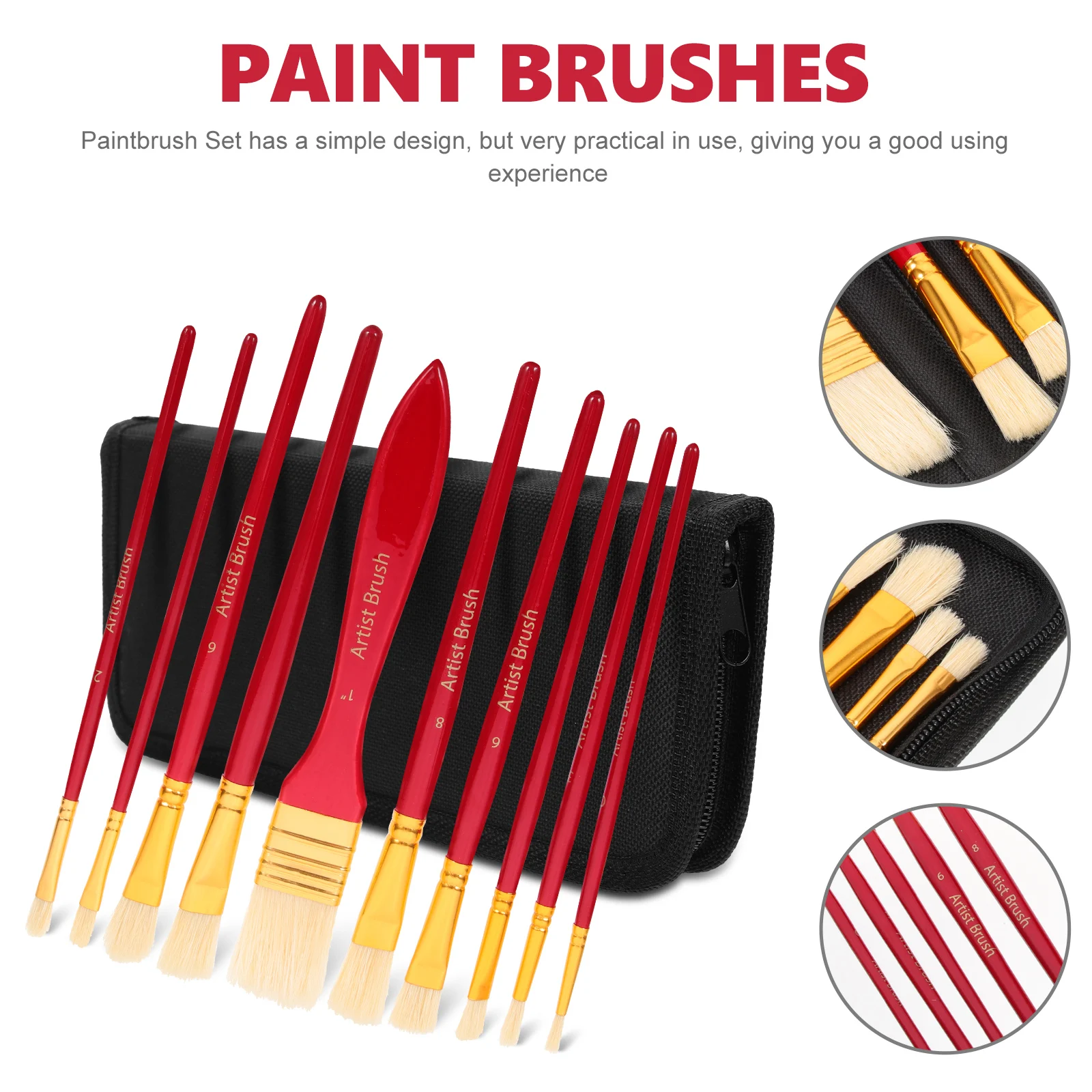 Oil Brush Set Paint for Acrylic Painting Accessory Round Daily Watercolor Artist Ergonomic Portable Wear-resistant
Oil Brush Set Paint for Acrylic Painting Accessory Round Daily Watercolor Artist Ergonomic Portable Wear-resistant