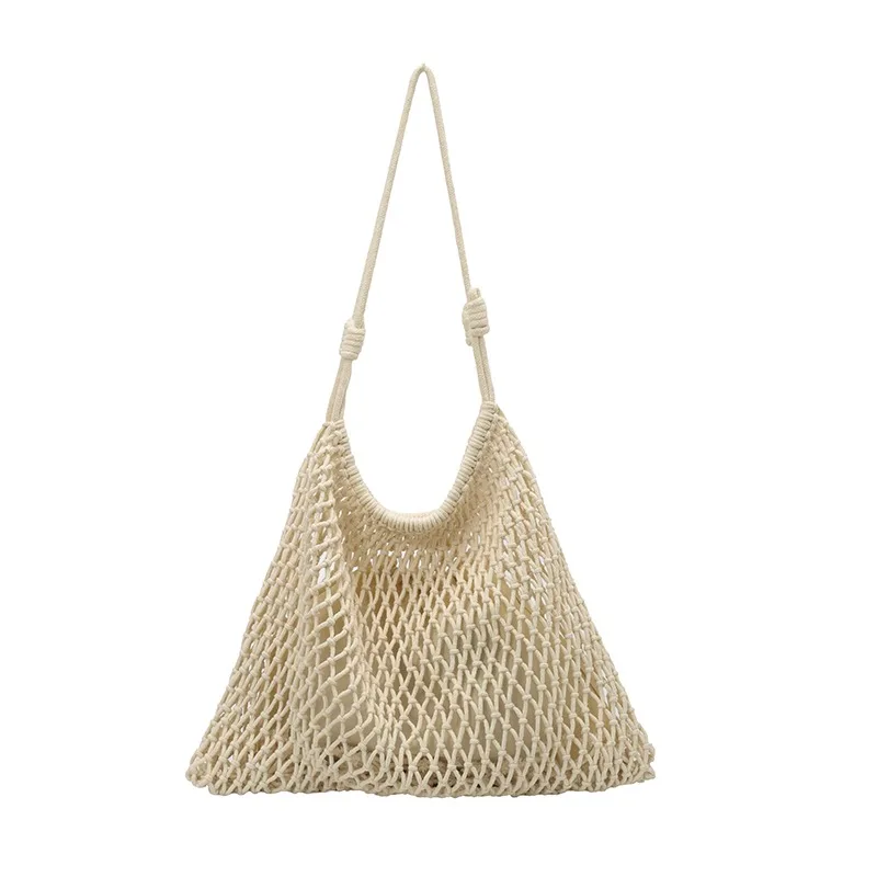 Summer Fabric Vintage Hollow Out Knit Shoulder Bag for Women Concise Soft Woven Youth Tote Bags Hot Sale Casual Beach Handbag
Summer Fabric Vintage Hollow Out Knit Shoulder Bag for Women Concise Soft Woven Youth Tote Bags Hot Sale Casual Beach Handbag
