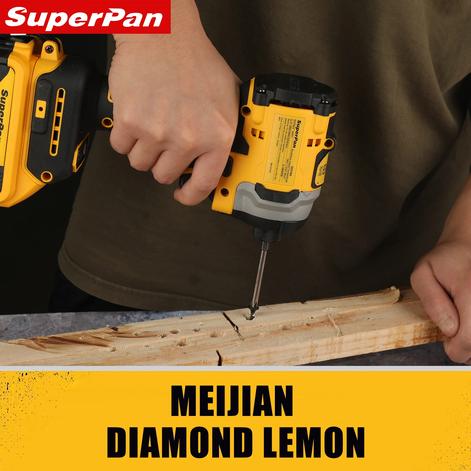 Бесщеточная ударная дрель SuperPan DCF850, 205 Н·м, 3250 об/мин, для аккумулятора DeWalt 20В
Бесщеточная ударная дрель SuperPan DCF850, 205 Н·м, 3250 об/мин, для аккумулятора DeWalt 20В