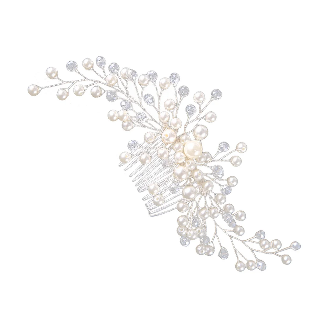 Расческа для волос с жемчужным цветком, свадебные головные уборы со стразами, свадебные аксессуары, белые украшения для женщин, украшение для вечеринки
Расческа для волос с жемчужным цветком, свадебные головные уборы со стразами, свадебные аксессуары, белые украшения для женщин, украшение для вечеринки