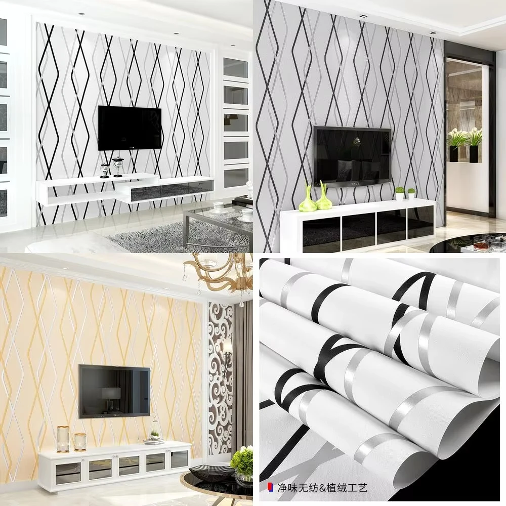 3D Modern Simple Geometric Curved Stripe Wallpaper Living Room Bedroom Tv Background Wall Paper Non-Woven Wallpaper Home Decor
3D Modern Simple Geometric Curved Stripe Wallpaper Living Room Bedroom Tv Background Wall Paper Non-Woven Wallpaper Home Decor