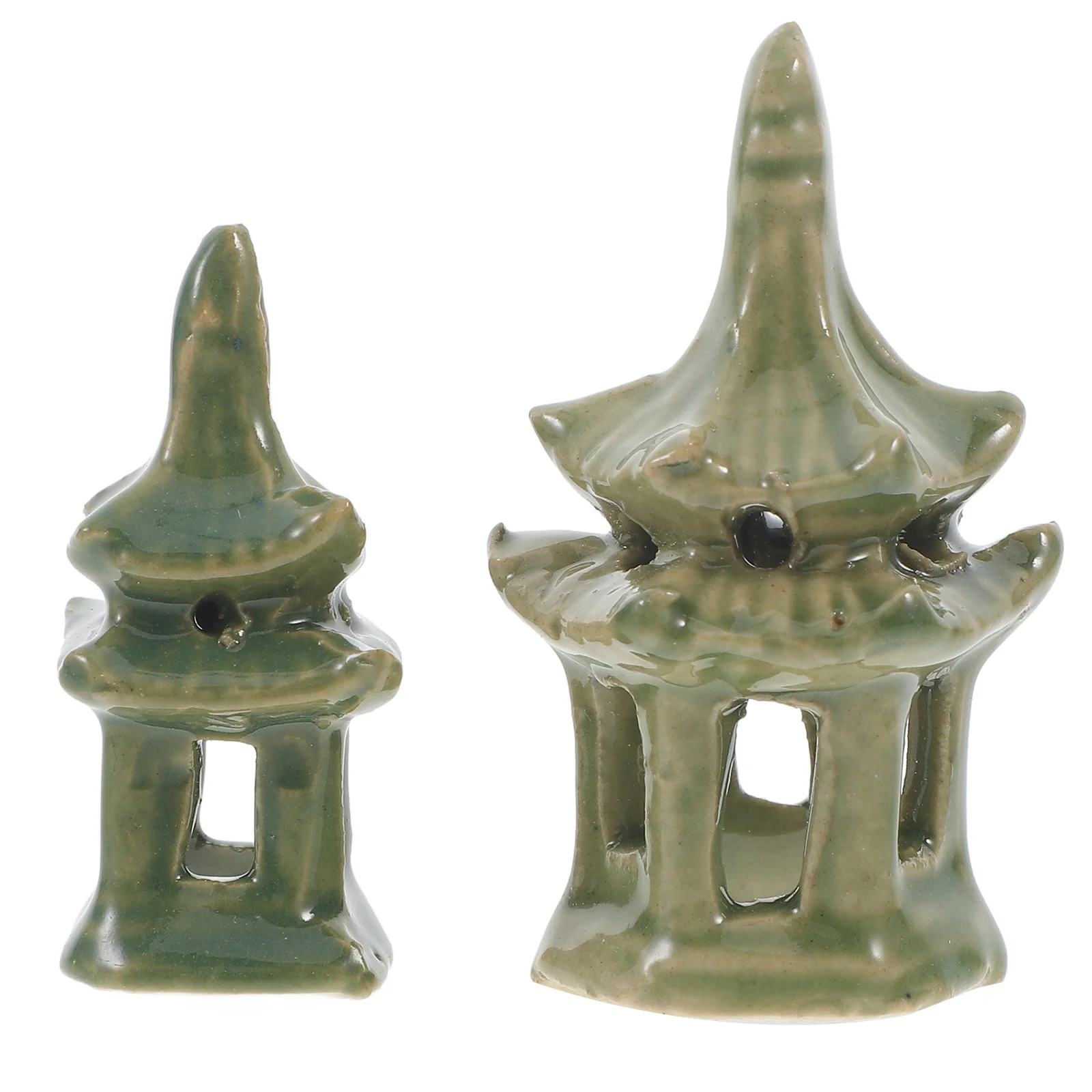 2Pcs Pavilion Miniature Statue Garden Decor Bright Color Chinese Style Pavilion Sculpture Desktop Zen Garden Ornament
2Pcs Pavilion Miniature Statue Garden Decor Bright Color Chinese Style Pavilion Sculpture Desktop Zen Garden Ornament
