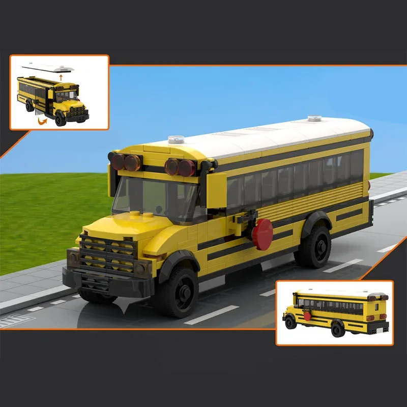 280PCS MOC School Bus Building Block Model Creative Children Brick Toy Birthday Building Gift
280PCS MOC School Bus Building Block Model Creative Children Brick Toy Birthday Building Gift