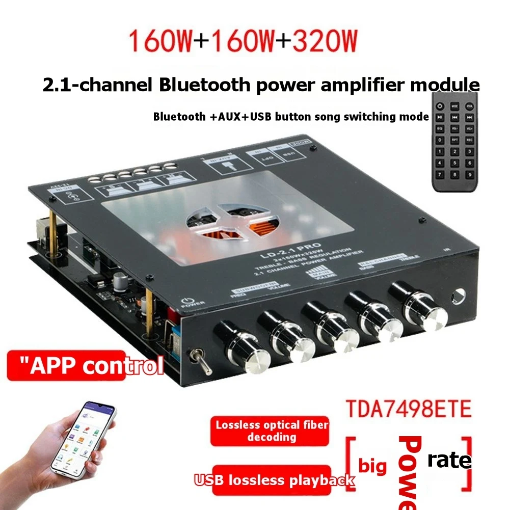 Домашняя аудиосистема ABGI 2.1-канальная, модуль TDA7498ETE, 160 Вт x 2 + 320 Вт, цифровой усилитель мощности Bluetooth LD-2.1 PRO, усилитель для сабвуфера
Домашняя аудиосистема ABGI 2.1-канальная, модуль TDA7498ETE, 160 Вт x 2 + 320 Вт, цифровой усилитель мощности Bluetooth LD-2.1 PRO, усилитель для сабвуфера