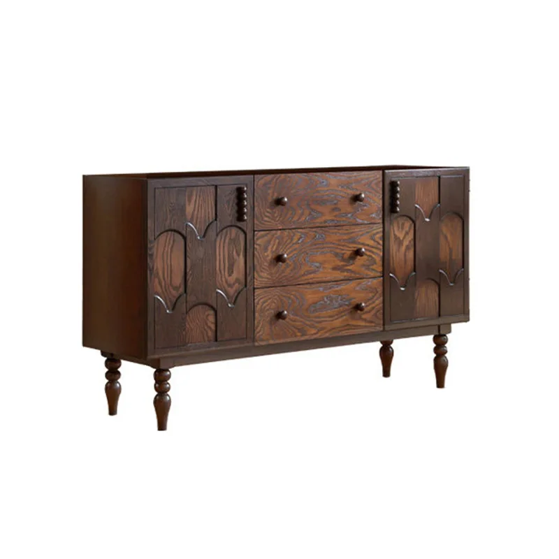 Yjq American retro solid wood porch cabinet contrasting color dining side cabinet porch living room locker
Yjq American retro solid wood porch cabinet contrasting color dining side cabinet porch living room locker