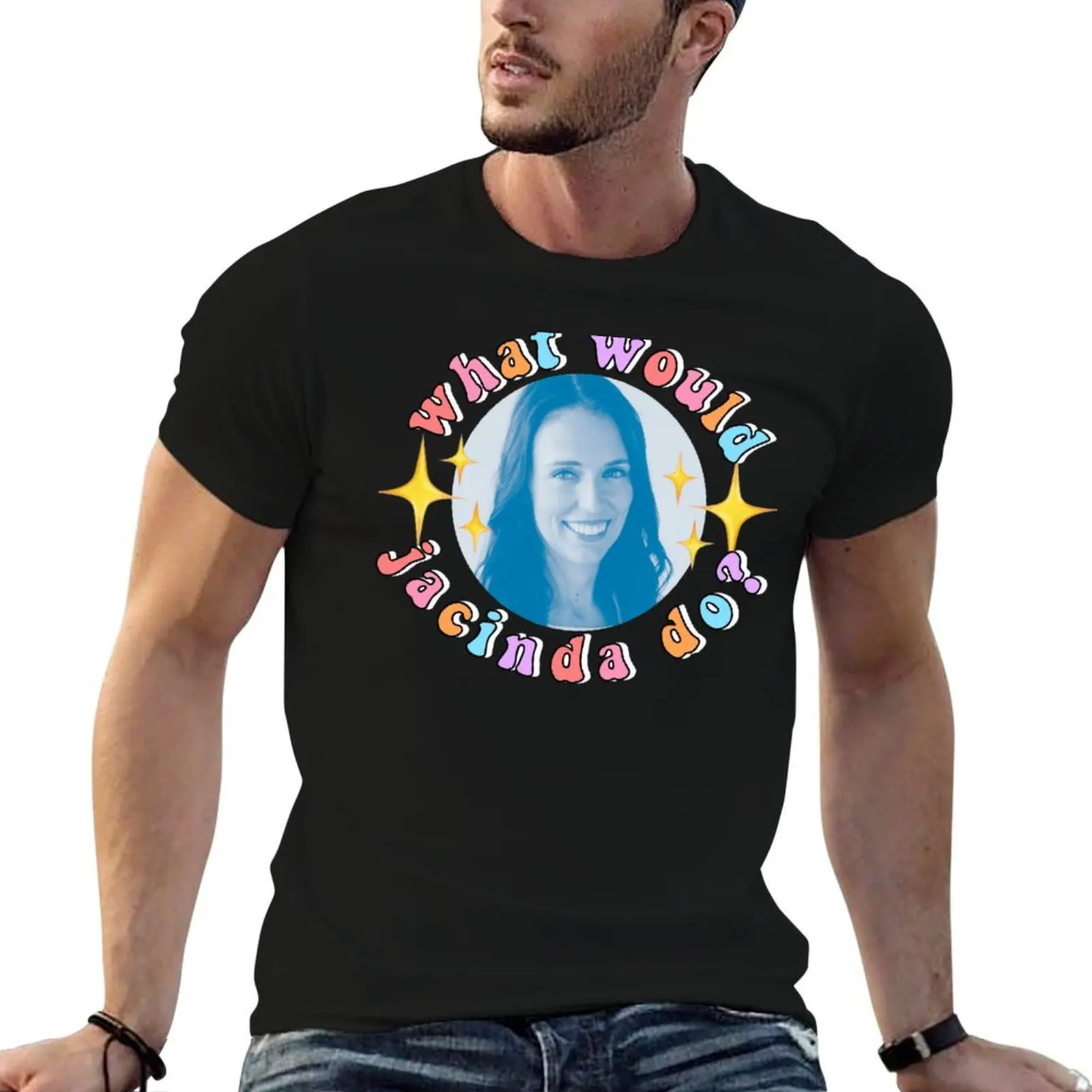 What would jacinda do Pastel sparkles version T-Shirt man tshirt t shirt for man 100 percent cotton T-Shirt
What would jacinda do Pastel sparkles version T-Shirt man tshirt t shirt for man 100 percent cotton T-Shirt
