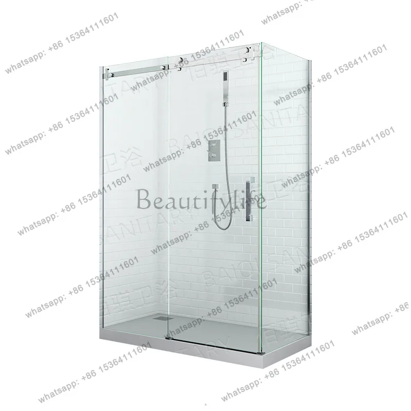 Modern simple one-character shower room tempered glass partition shower door bathroom
Modern simple one-character shower room tempered glass partition shower door bathroom