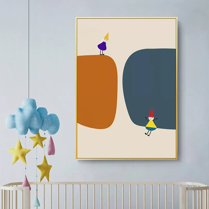 Modern Nordic cartoon decoration living room sofa background wall light luxury dining room canvas painting
Modern Nordic cartoon decoration living room sofa background wall light luxury dining room canvas painting