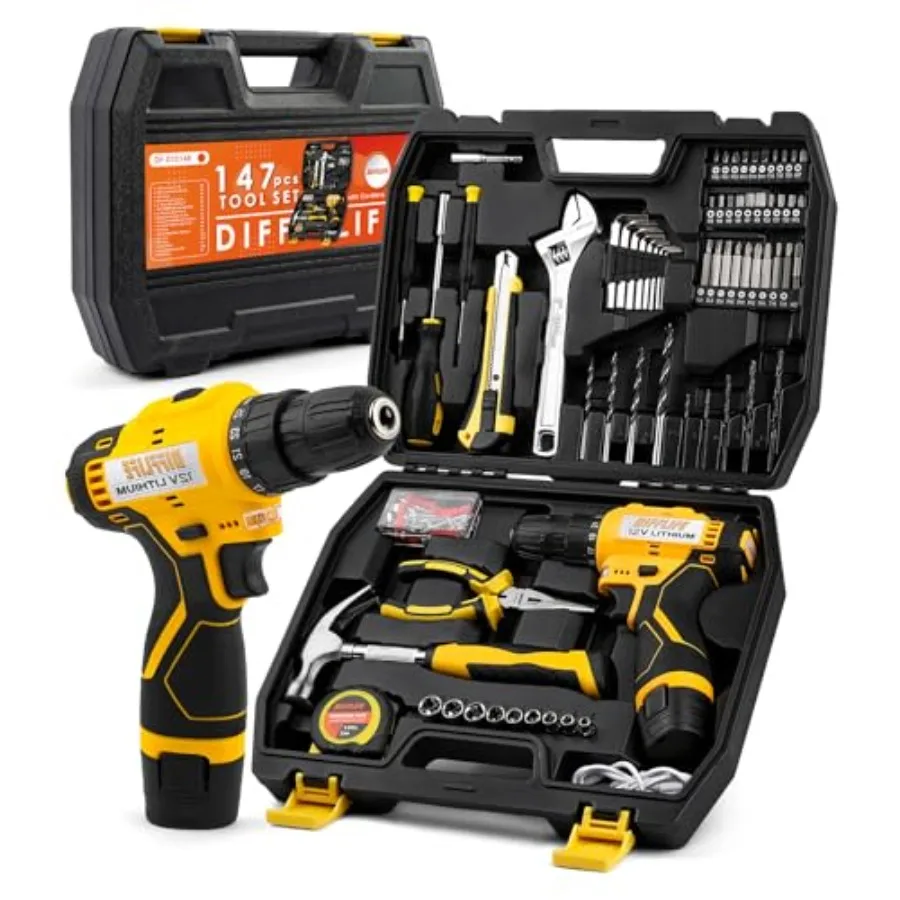 【Spot goods】12V Drill Driver Power Tool Combo Kits with Cordless Drill Professional Household Home Tool Kit Set DIY Hand Tool K
【Spot goods】12V Drill Driver Power Tool Combo Kits with Cordless Drill Professional Household Home Tool Kit Set DIY Hand Tool K