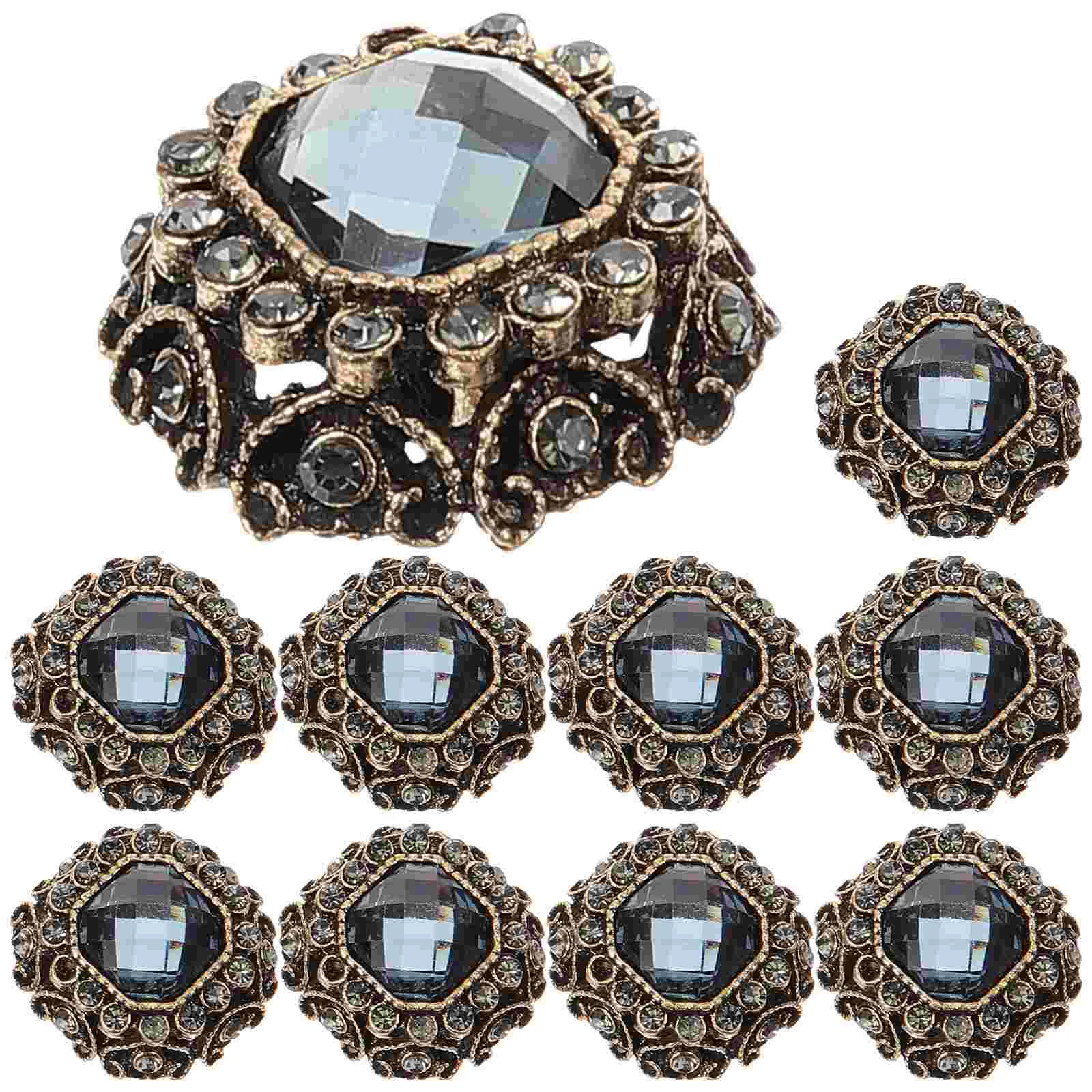 10pcs Rhinestone Metal Buttons Sewing Fastener Clothing Supplies Square Gray 17MM Elegant Coat Adornment Lasting
10pcs Rhinestone Metal Buttons Sewing Fastener Clothing Supplies Square Gray 17MM Elegant Coat Adornment Lasting