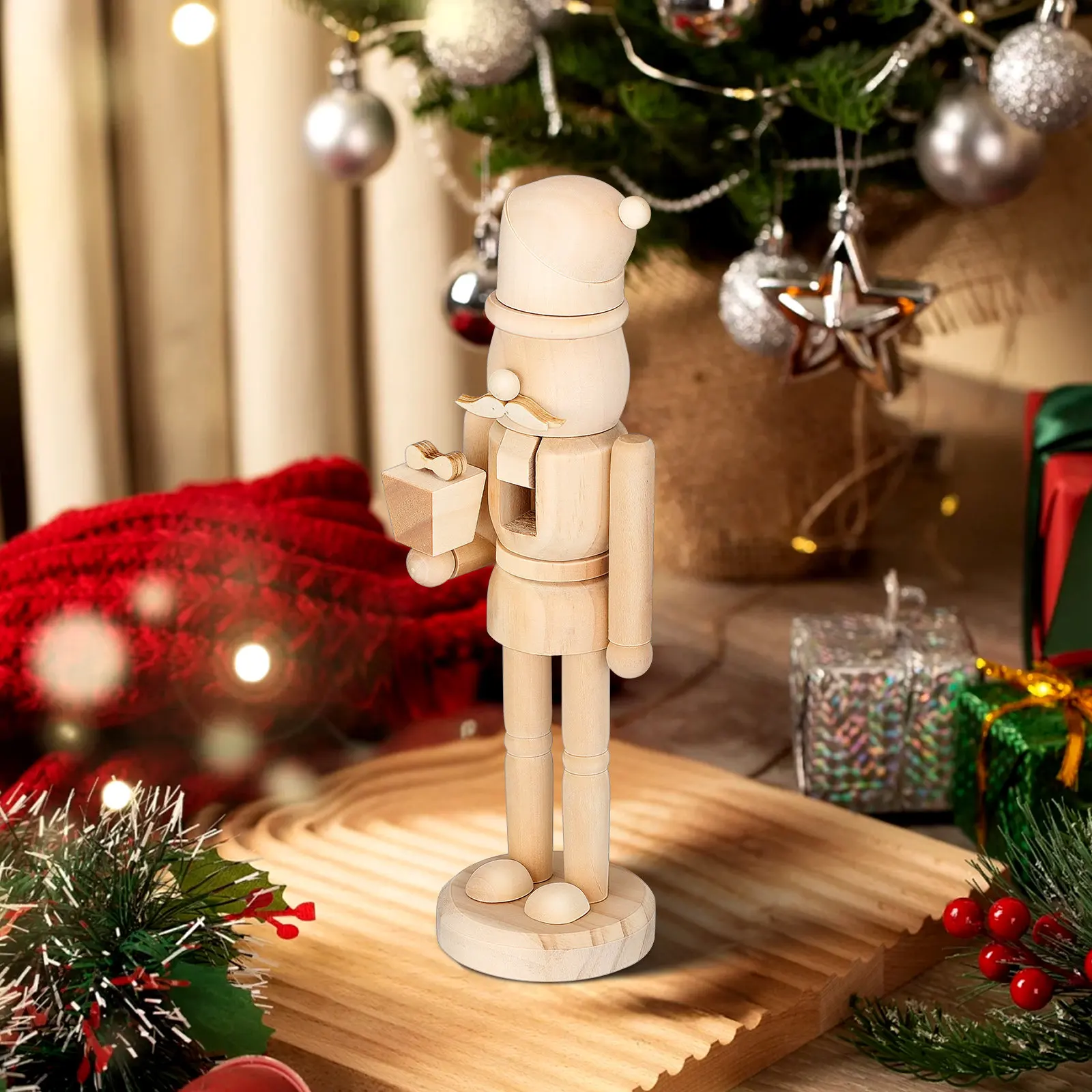 Wooden Nutcracker Soldier Unfinished DIY Paintable Christmas Ornament Holiday Decoration Small Nutcracker Soldiers
Wooden Nutcracker Soldier Unfinished DIY Paintable Christmas Ornament Holiday Decoration Small Nutcracker Soldiers