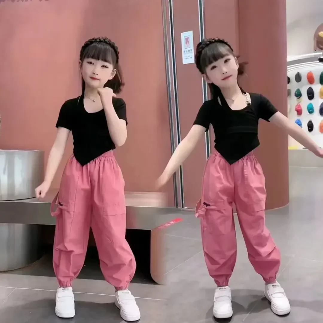 Pants for Kids Girls Cargo Pure Color Trousers Pocket Loose Sport High Waist Elastic Children Casual Running Pants
Pants for Kids Girls Cargo Pure Color Trousers Pocket Loose Sport High Waist Elastic Children Casual Running Pants