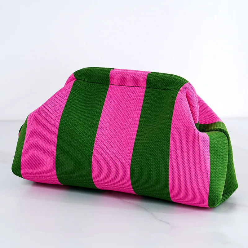 Hot sale summer beach bag fashion knitted cloud bags women's makeup bag female clutch bags striped clutches handbags and purses
Hot sale summer beach bag fashion knitted cloud bags women's makeup bag female clutch bags striped clutches handbags and purses