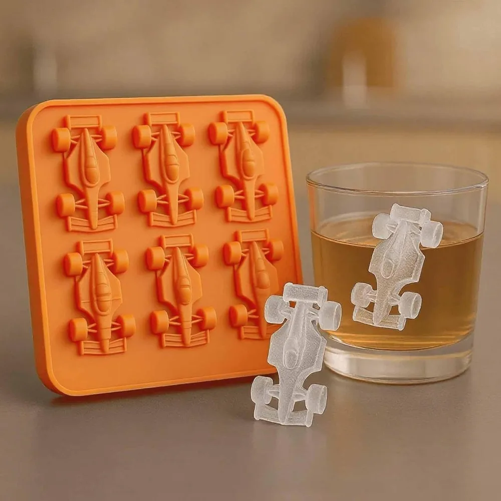 Kitchen Gadgets 6-Cavity Formula Racing Car Ice Mold Non-stick Silicone Ice Cube Tray DIY 3D Baking Mold Complementary Foods
Kitchen Gadgets 6-Cavity Formula Racing Car Ice Mold Non-stick Silicone Ice Cube Tray DIY 3D Baking Mold Complementary Foods